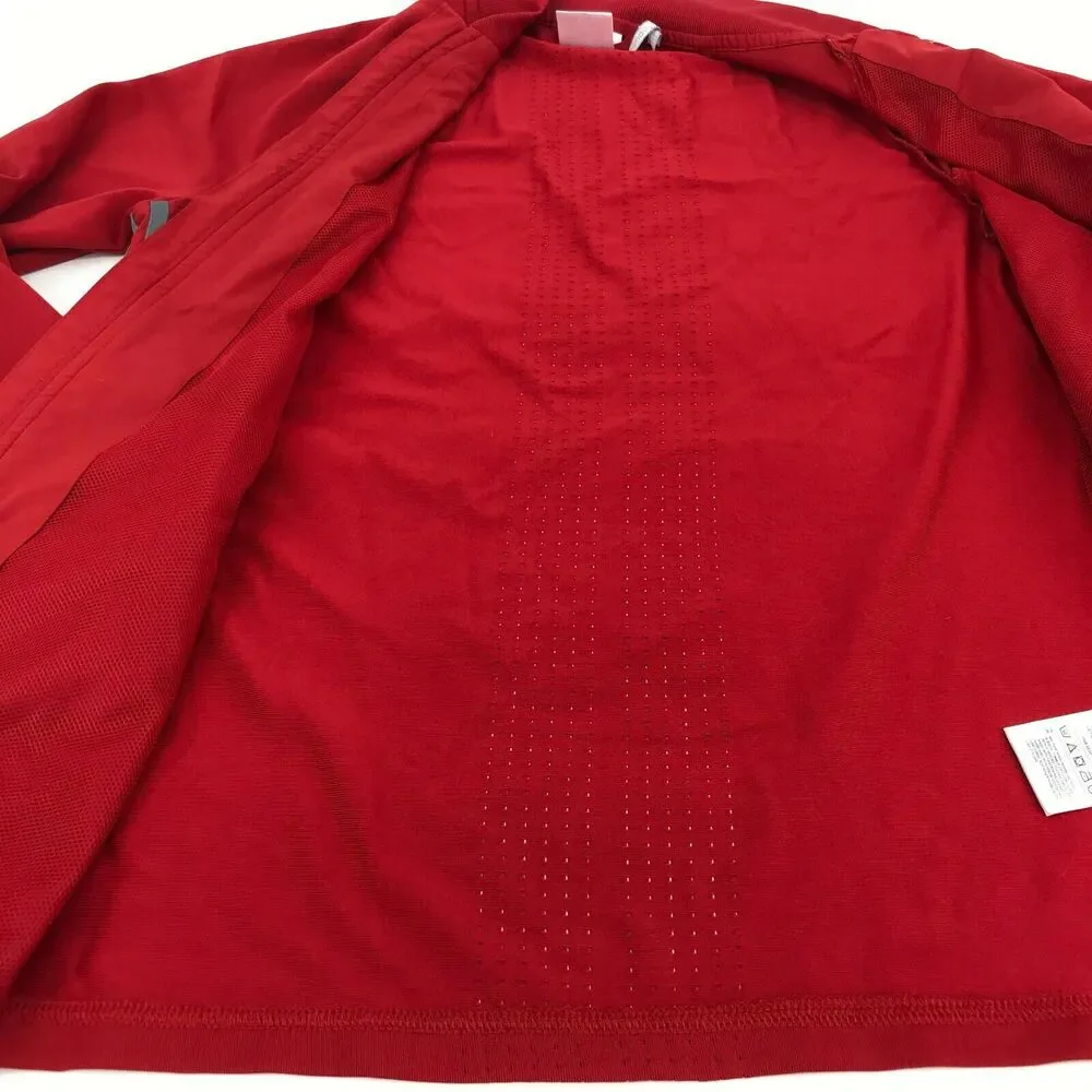 Adidas Boys Jacket Climacool Soccer Sports Texas Full Zip Red Sz Medium